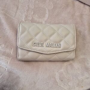 Steve Madden Cream Quilted Women's Wallet